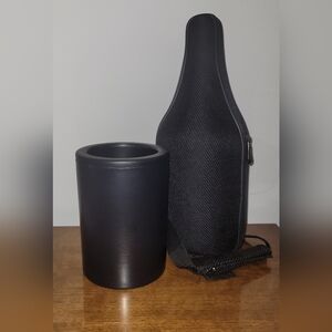 CaddyO Cloth Hard Shell Wine Tote With Strap, Bottle Opener, Double Wall Chiller